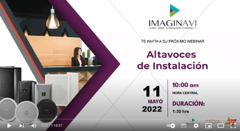 Webinar: altavoces de instalación.