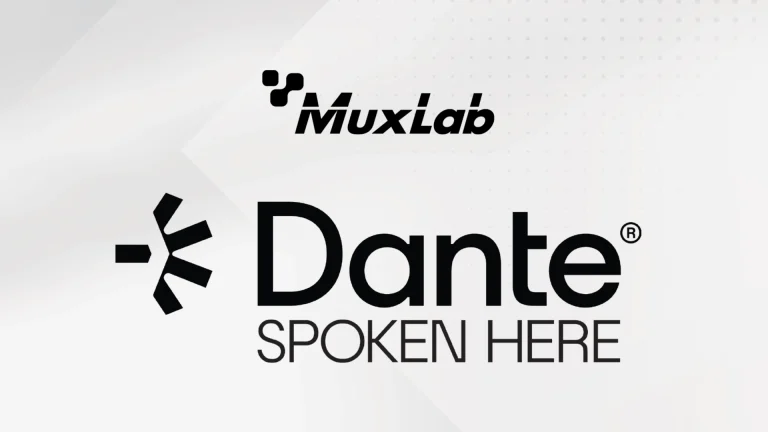 Interfaces Dante de Muxlab: Flexibilidad, Conectividad e Integración de Audio sobre IP en Cualquier Espacio